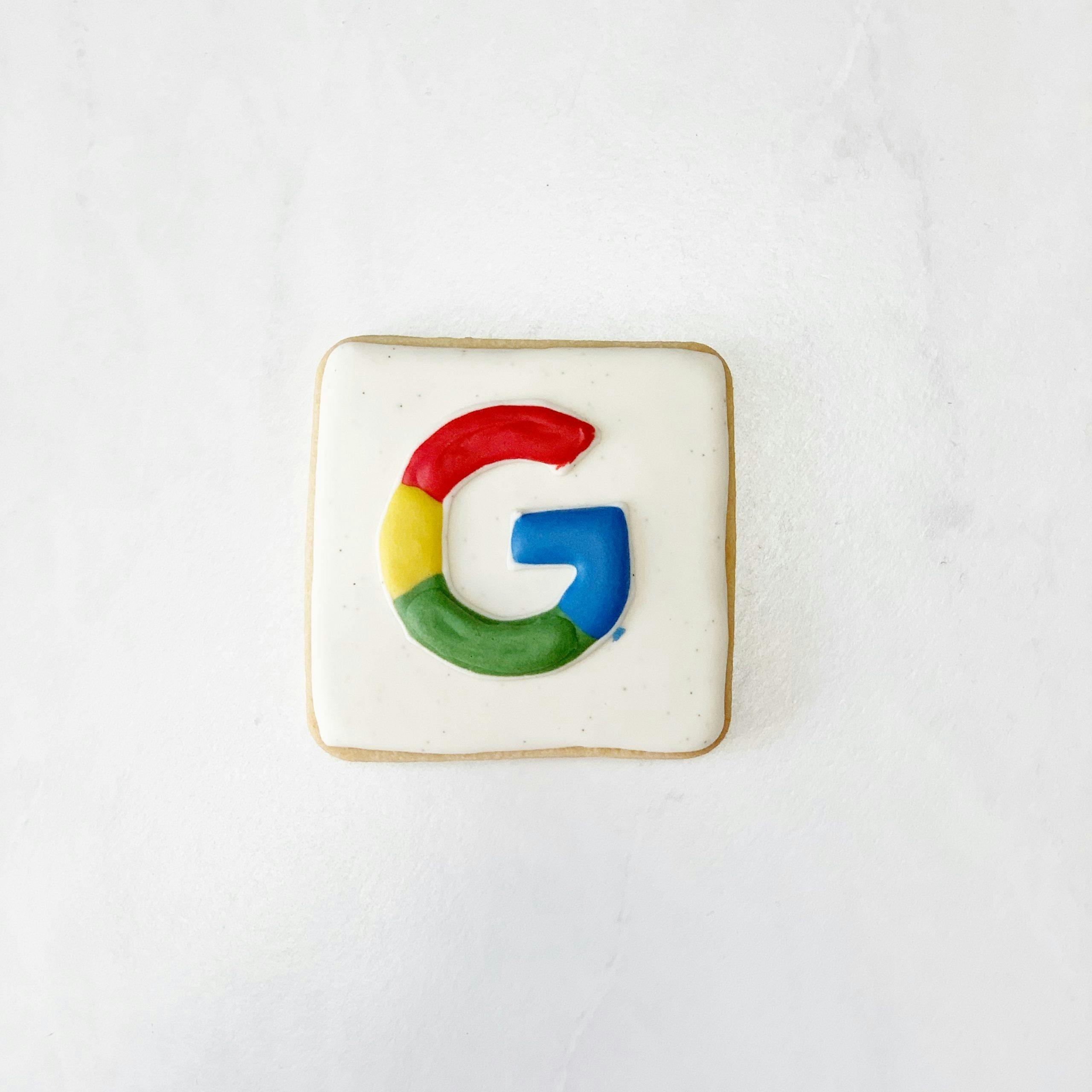 The Google logo made out of play dough.